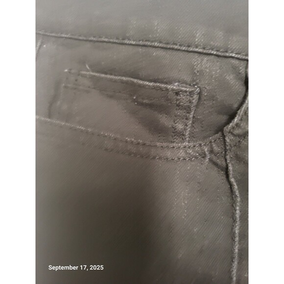 Liz Claiborne Women’s Plus Size 18 Mid-Rise Jeans Black Wide Leg Pants - Picture 6 of 10